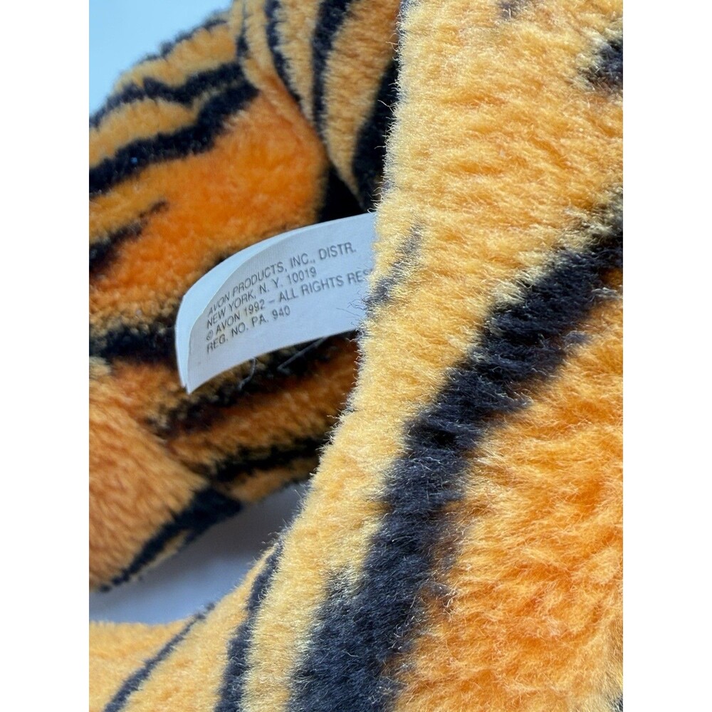 Avon Exclusive Cuddly Colby Bengal Tiger 1992 Squeeze Purring Plush 12" VTG - Picture 4 of 5